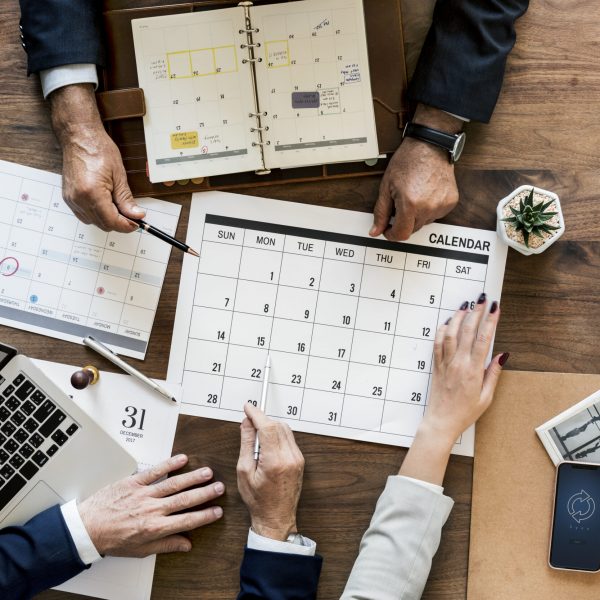 Group of business people having a meeting